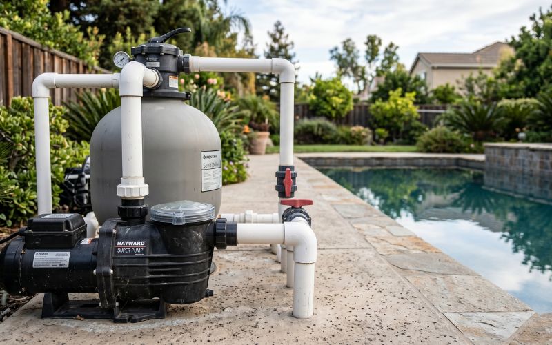 bomba piscina funcionando sin mover agua
