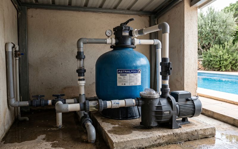 depuradora piscina pierde fuerza funcionamiento débil