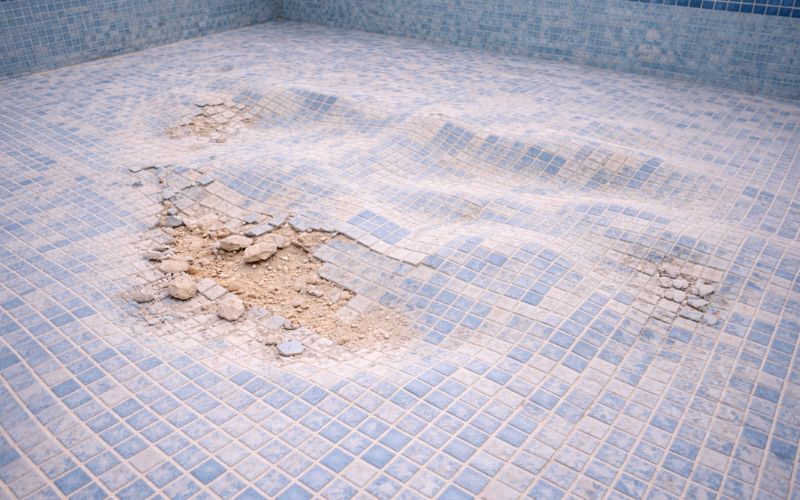 Cómo reparar el fondo de una piscina deteriorado o irregular