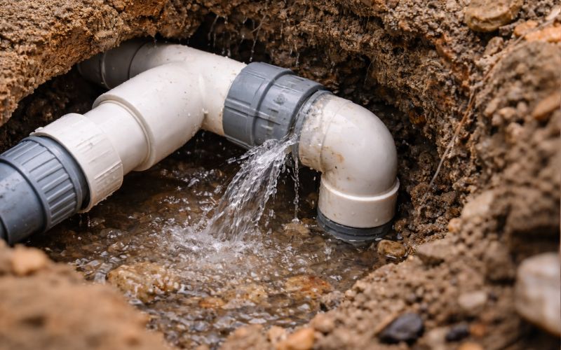 fuga tuberías piscina filtración