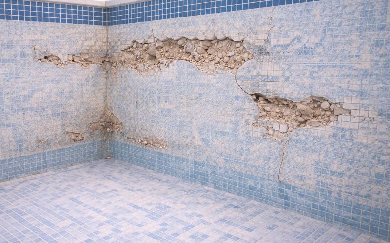 paredes piscinas deterioradas