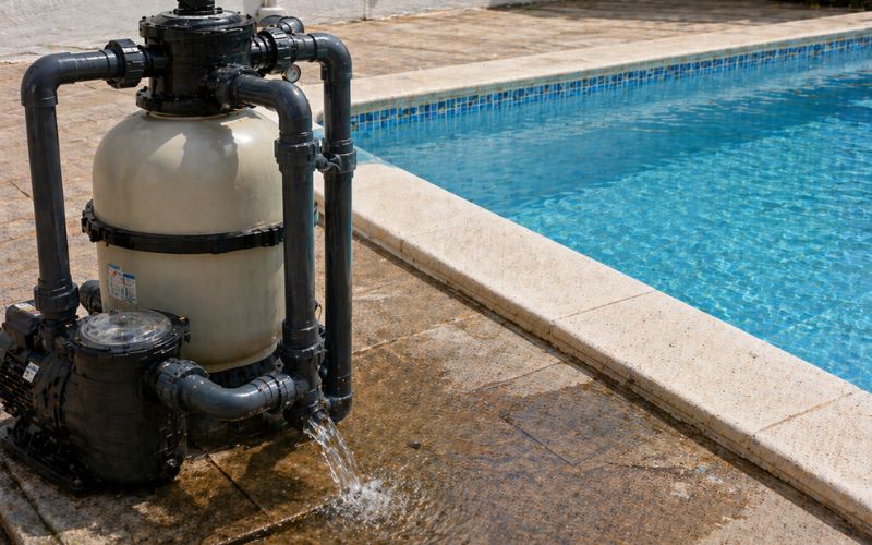 piscina depuradora funcionando perdida agua