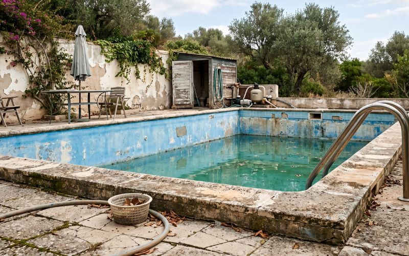 desgaste general piscina