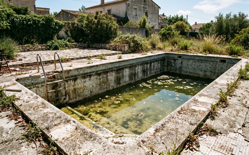 errores desgaste piscina uso
