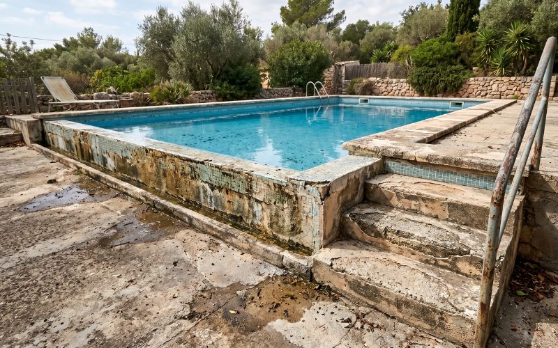 partes piscina desgaste frecuente