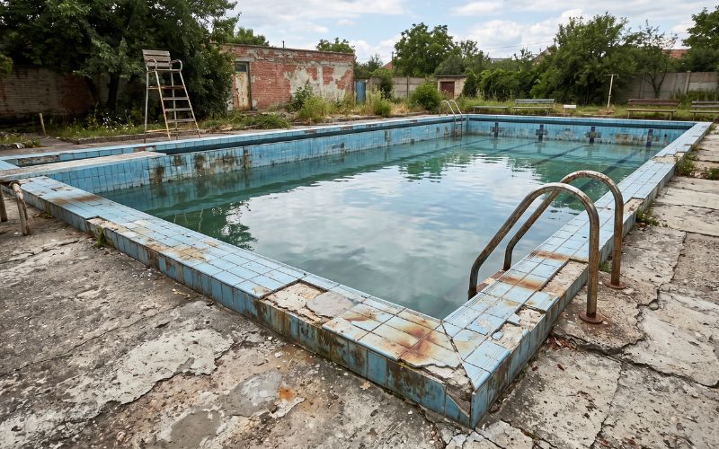 piscina antigua problemas