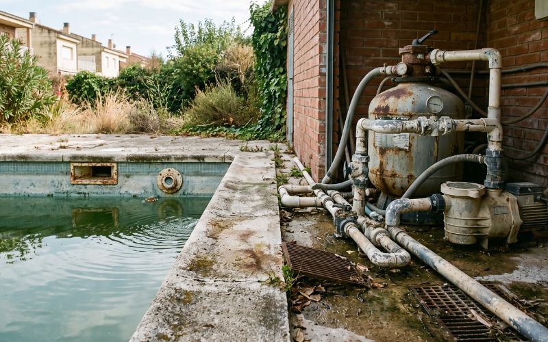 piscina desgaste sistema funcionamiento