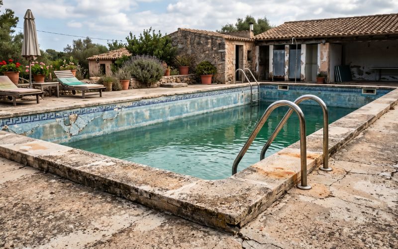 piscina envejecida años